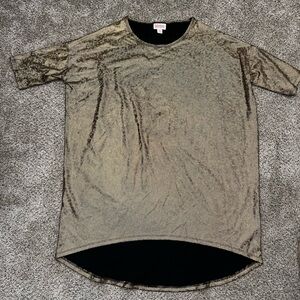 Never worn • NWOT • XS gold lularoe Irma